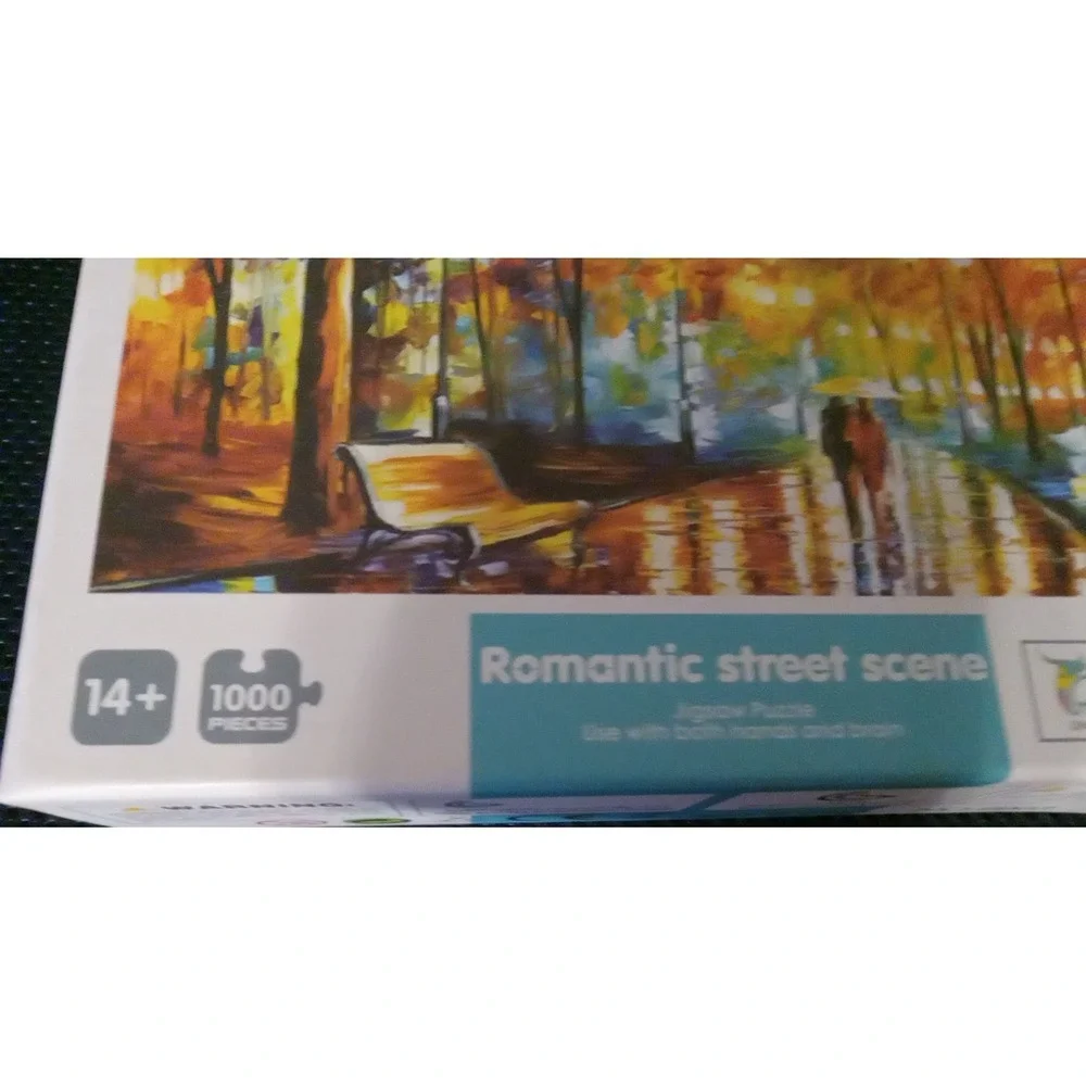 Romantic Street Scene Jigsaw Puzzle 1000 Piece 425x30mm Vibrant For Ages 14+